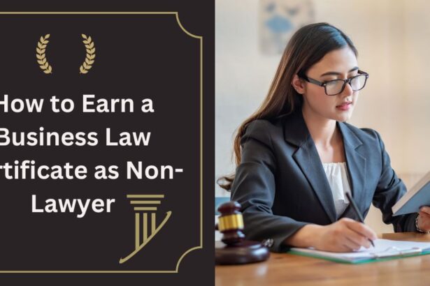 How to Earn a Business Law Certificate as Non Lawyer